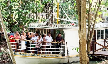 Governo do Amapá leva grupo de idosos do Residencial Miracema para conhecer o Museu Sacaca